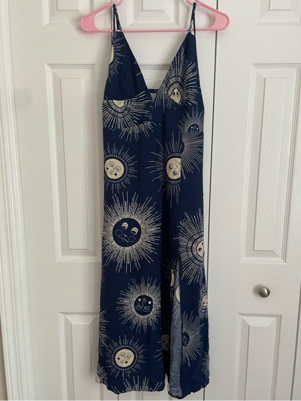 Navy Sun & Moon Slip Dress
